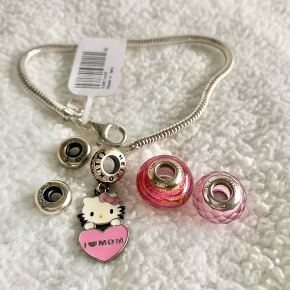 Kay’s Jewelers Sanrio Hello Kitty Charm Bracelet Sterling Silver - Picture 4 of 8